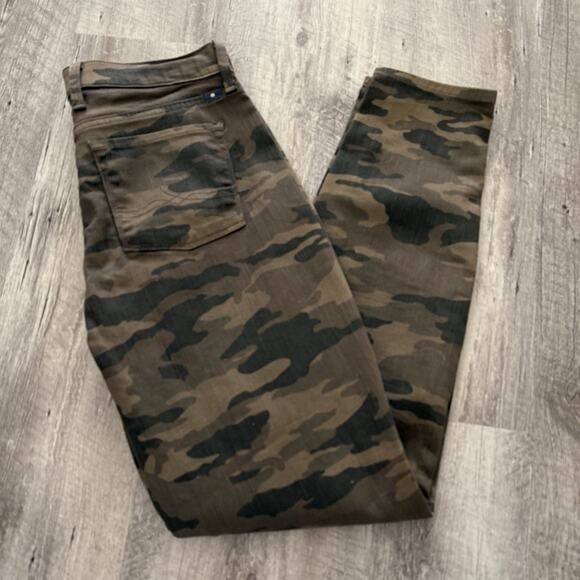 Lucky Brand Denim - LUCKY Brand Sofia Skinny Jeans Womens 4/27 CAMO Green Stretch 5-Pocket Denim
